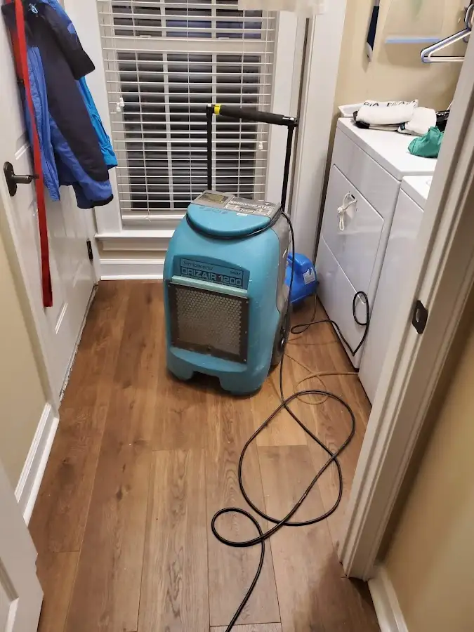 Commercial dehumidifier deployed for Flood Damage Cleanup in Clarkson