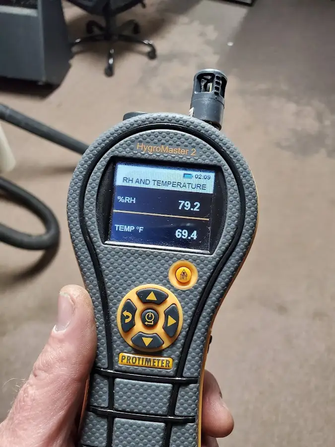 Moisture meter humidity assessment for Mold Remediation & Removal in Clarkson